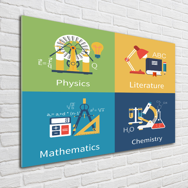 Plexiglas schilderij Schoolvakken