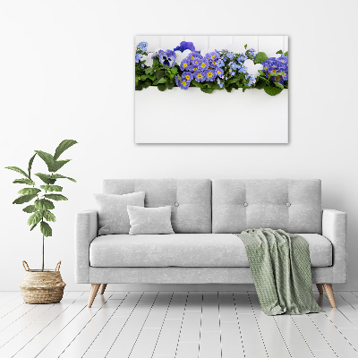 Plexiglas schilderij Blauwe bloemen