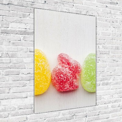 Staand plexiglas foto Kleurrijke jellybeans