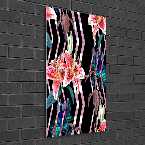 Staand foto op plexiglas Lelies achtergrond