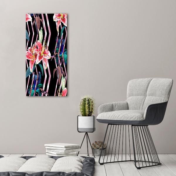 Staand foto op plexiglas Lelies achtergrond