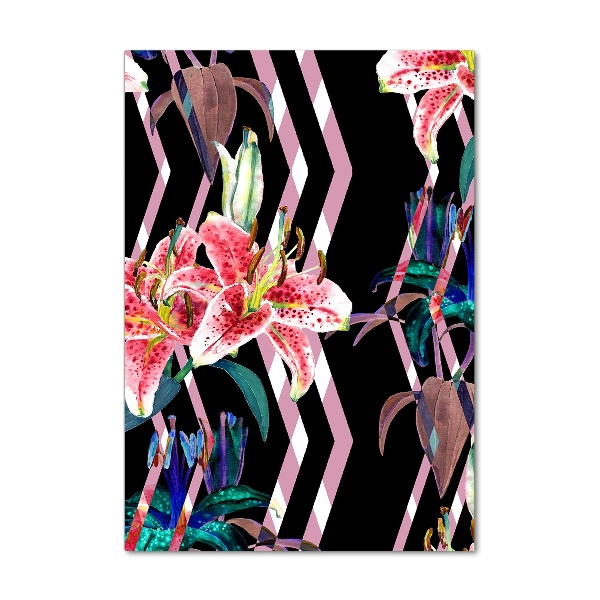 Staand foto op plexiglas Lelies achtergrond