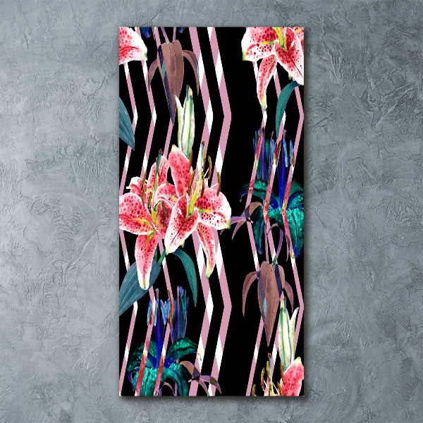 Staand foto op plexiglas Lelies achtergrond