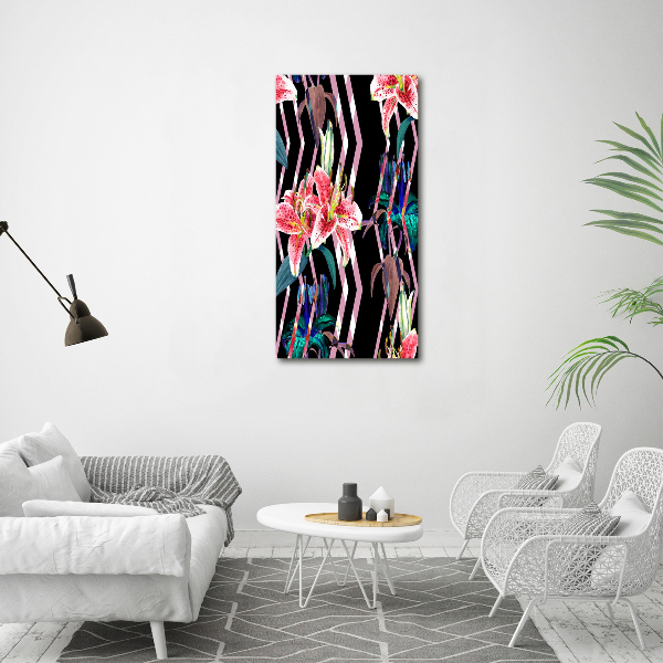 Staand foto op plexiglas Lelies achtergrond