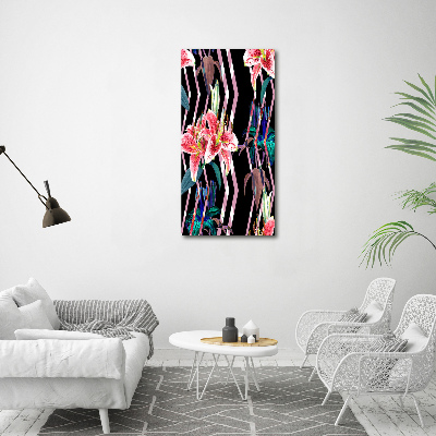 Staand foto op plexiglas Lelies achtergrond