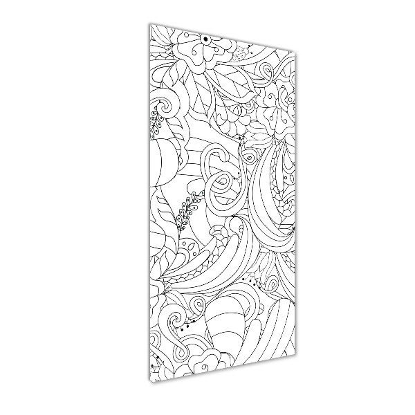 Staand plexiglas foto Zentangle-achtergrond