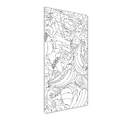Staand plexiglas foto Zentangle-achtergrond