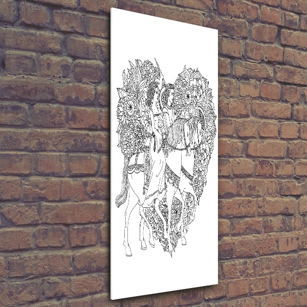 Staand plexiglas foto vrouw en man