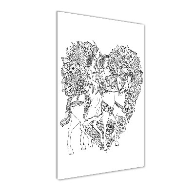 Staand plexiglas foto vrouw en man