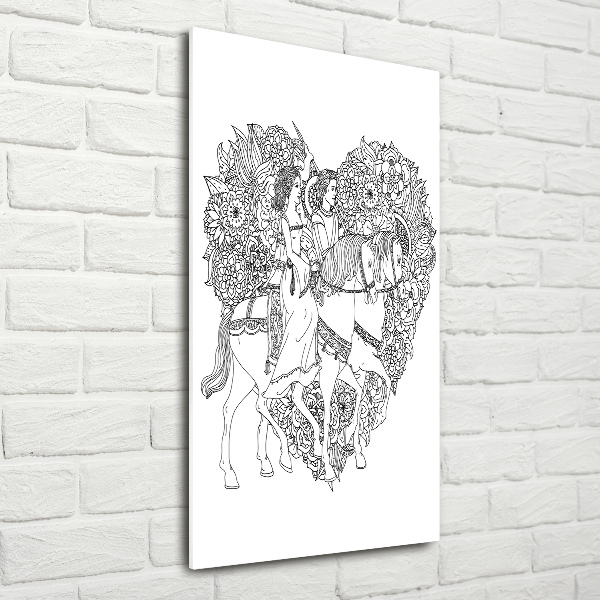 Staand plexiglas foto vrouw en man