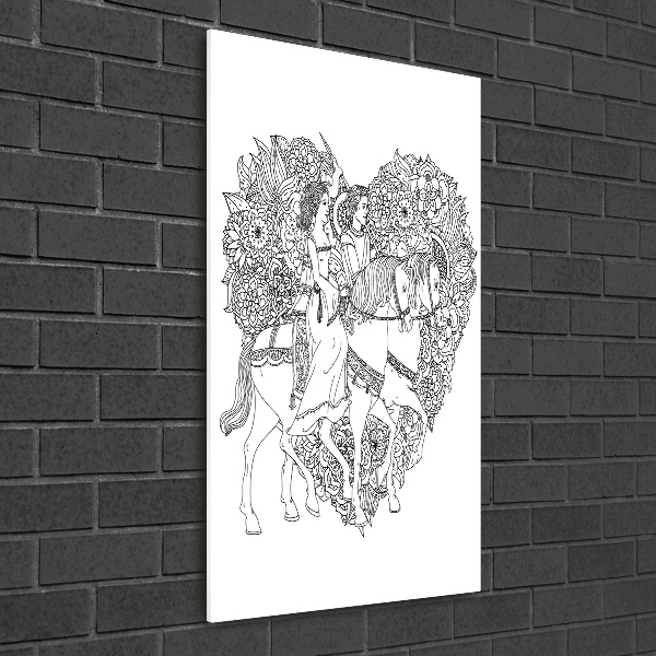 Staand plexiglas foto vrouw en man