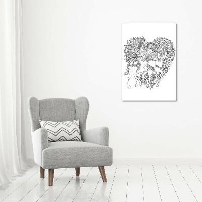 Staand plexiglas foto vrouw en man