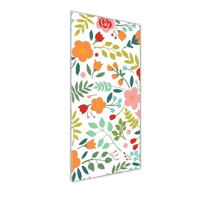 Obraz zdjęcie na scianę pleksi pionowy Kolorowe kwiaty