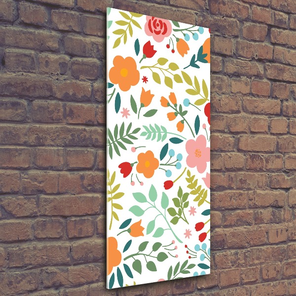 Staand foto in plexiglas Kleurrijke bloemen