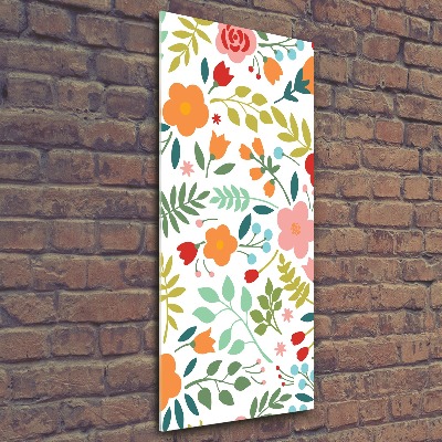 Staand foto in plexiglas Kleurrijke bloemen