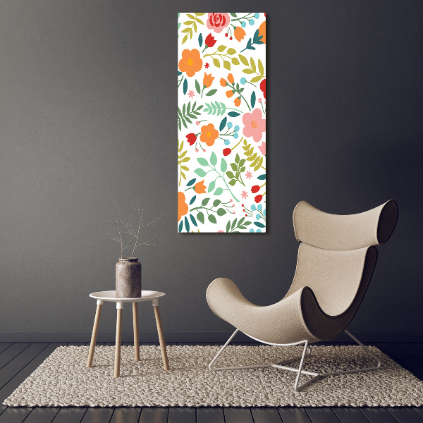 Staand foto in plexiglas Kleurrijke bloemen