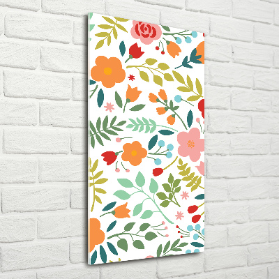 Staand foto in plexiglas Kleurrijke bloemen