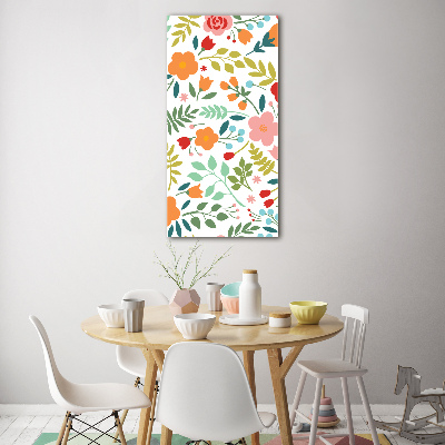 Staand foto in plexiglas Kleurrijke bloemen