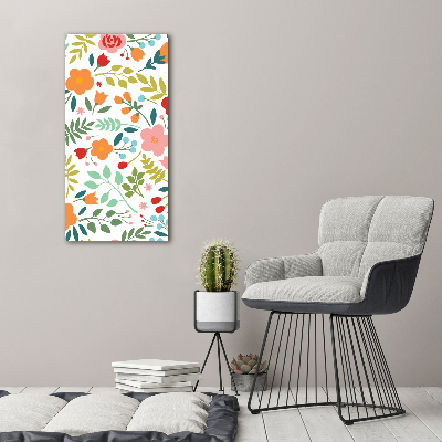 Staand foto in plexiglas Kleurrijke bloemen