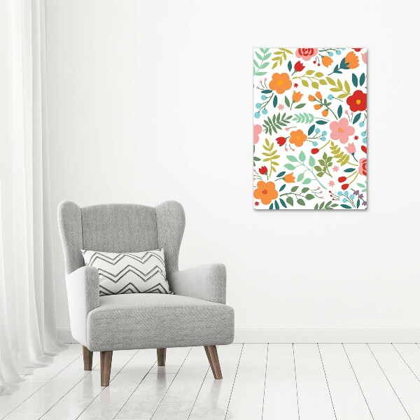 Staand foto in plexiglas Kleurrijke bloemen