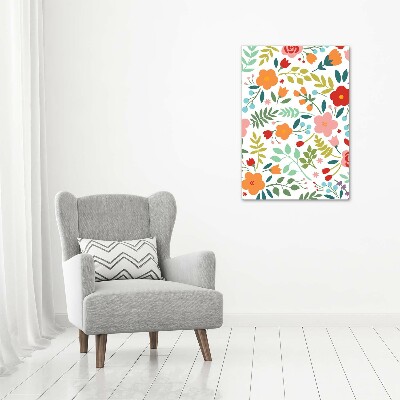 Staand foto in plexiglas Kleurrijke bloemen