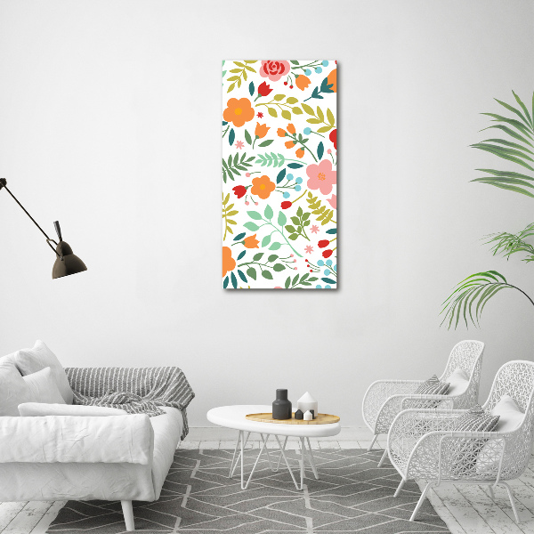 Staand foto in plexiglas Kleurrijke bloemen