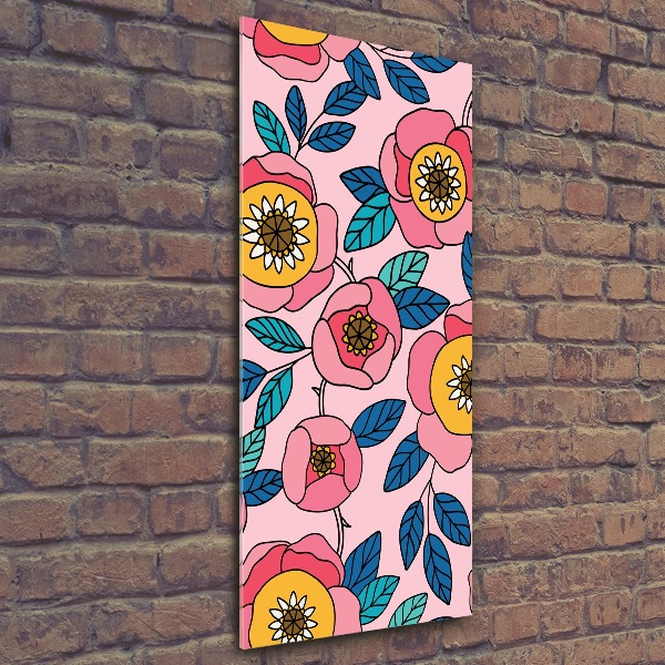 Staand foto op plexiglas Kleurrijke bloemen