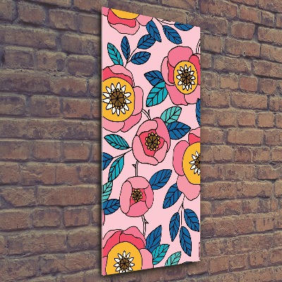 Staand foto op plexiglas Kleurrijke bloemen