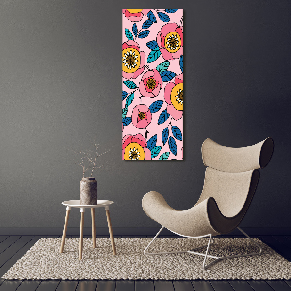 Staand foto op plexiglas Kleurrijke bloemen