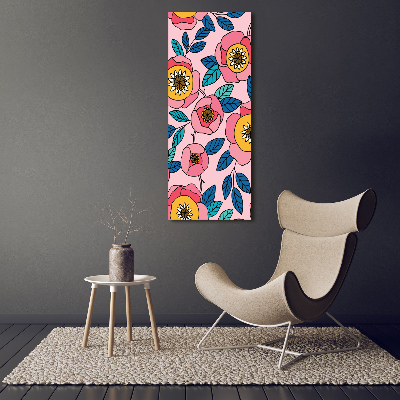 Staand foto op plexiglas Kleurrijke bloemen