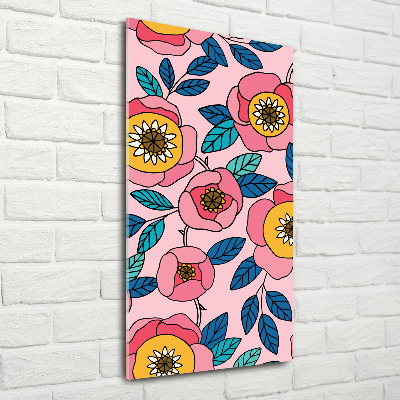 Staand foto op plexiglas Kleurrijke bloemen