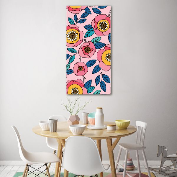 Staand foto op plexiglas Kleurrijke bloemen