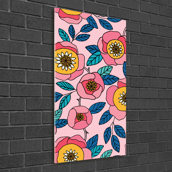 Staand foto op plexiglas Kleurrijke bloemen
