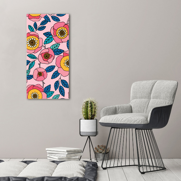 Staand foto op plexiglas Kleurrijke bloemen
