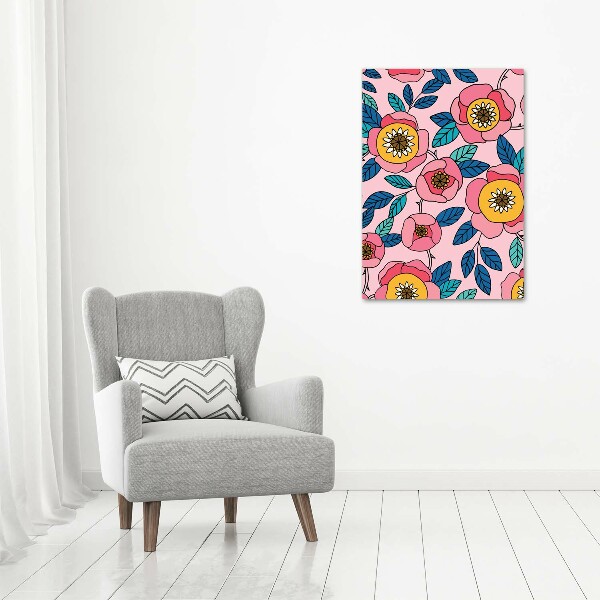 Staand foto op plexiglas Kleurrijke bloemen