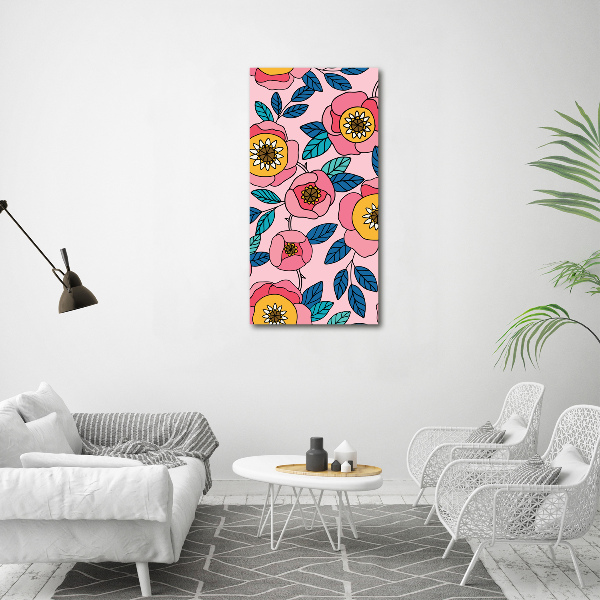 Staand foto op plexiglas Kleurrijke bloemen