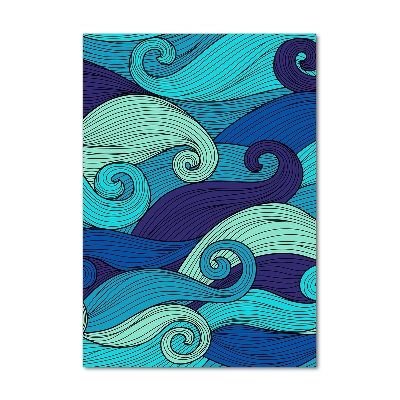 Staand plexiglas foto Abstracte golven