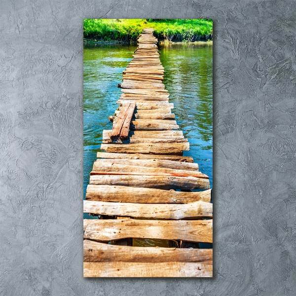 Staand foto op plexiglas Houten brug