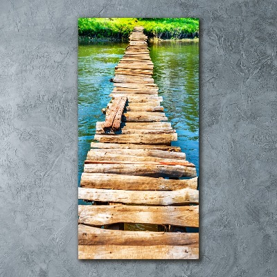 Staand foto op plexiglas Houten brug