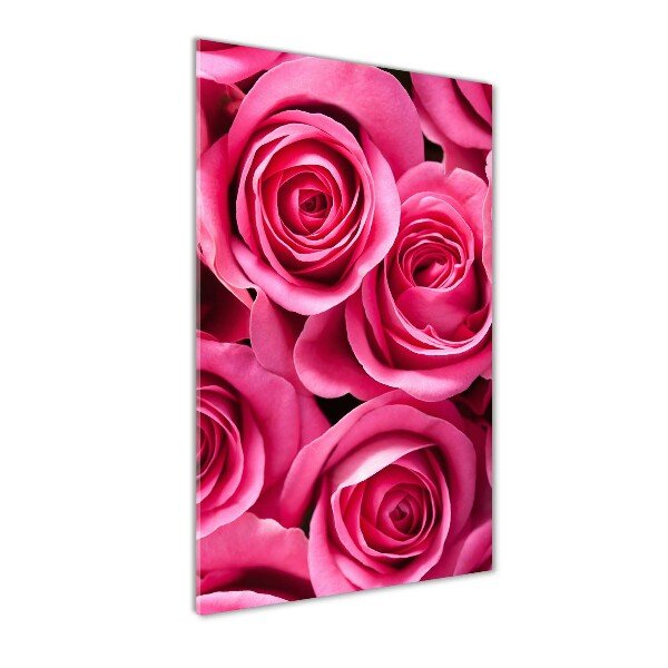 Staand foto in plexiglas Roze rozen
