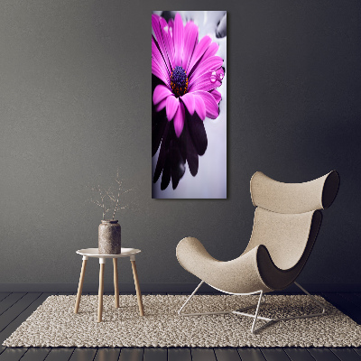 Staand foto plexiglas Roze gerbera