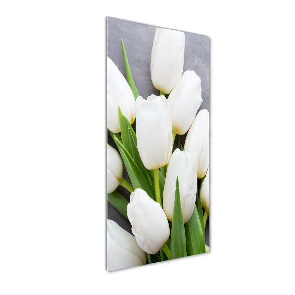 Staand plexiglas foto Witte tulpen