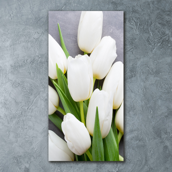 Staand plexiglas foto Witte tulpen