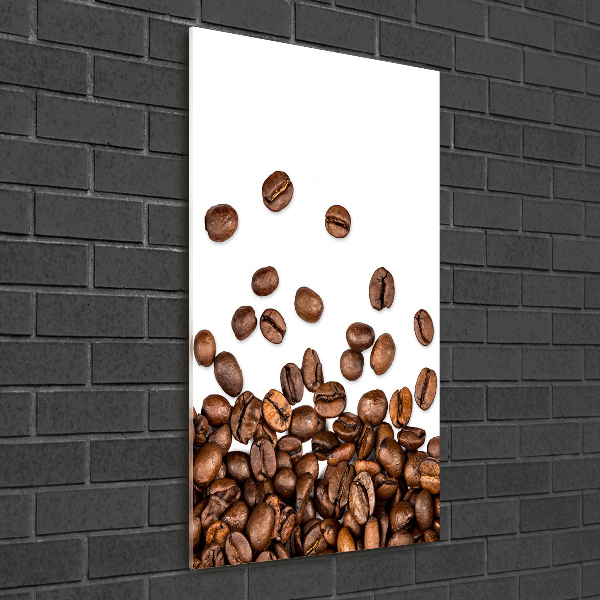 Staand plexiglas foto Koffiebonen