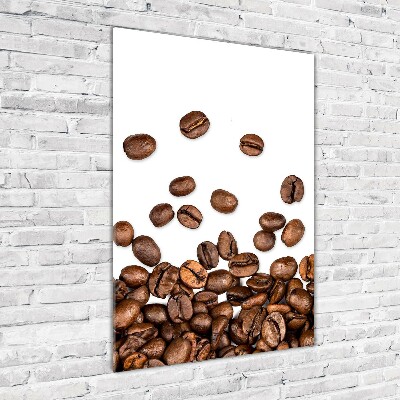 Staand plexiglas foto Koffiebonen