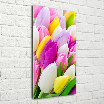 Staand foto in plexiglas Kleurrijke tulpen