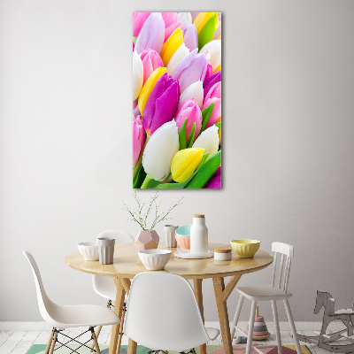 Staand foto in plexiglas Kleurrijke tulpen