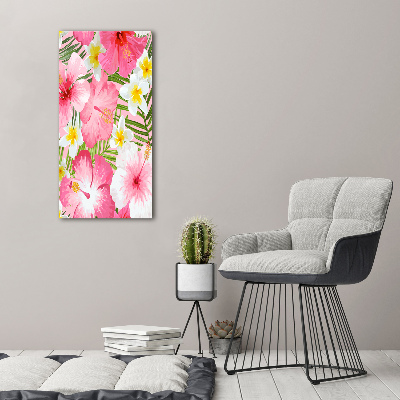 Staand plexiglas foto Tropische bloemen