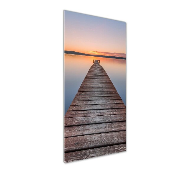 Staand foto plexiglas Houten steiger