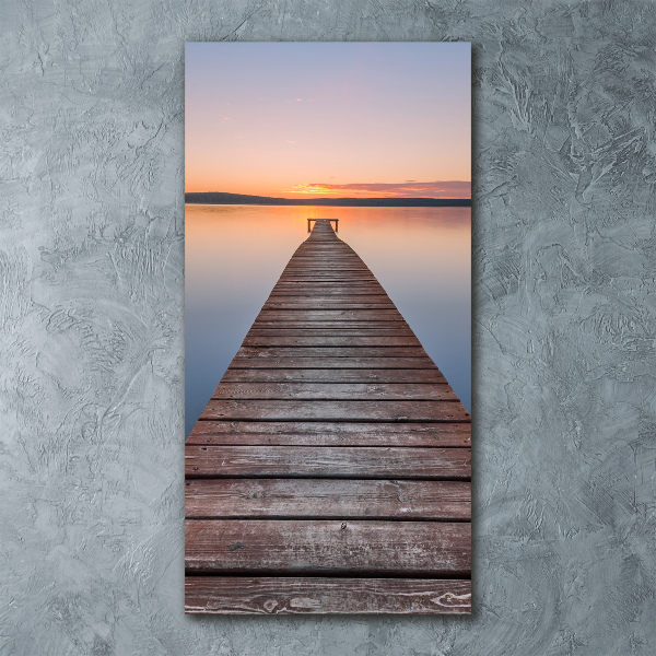 Staand foto plexiglas Houten steiger